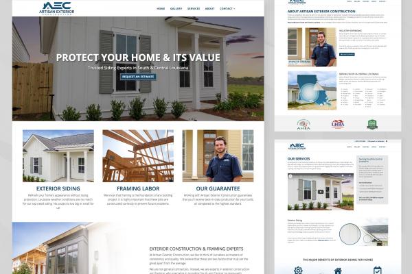 Website Design Artisan Exterior 600x400