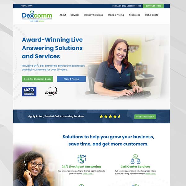Website Design Dexcomm 600x600